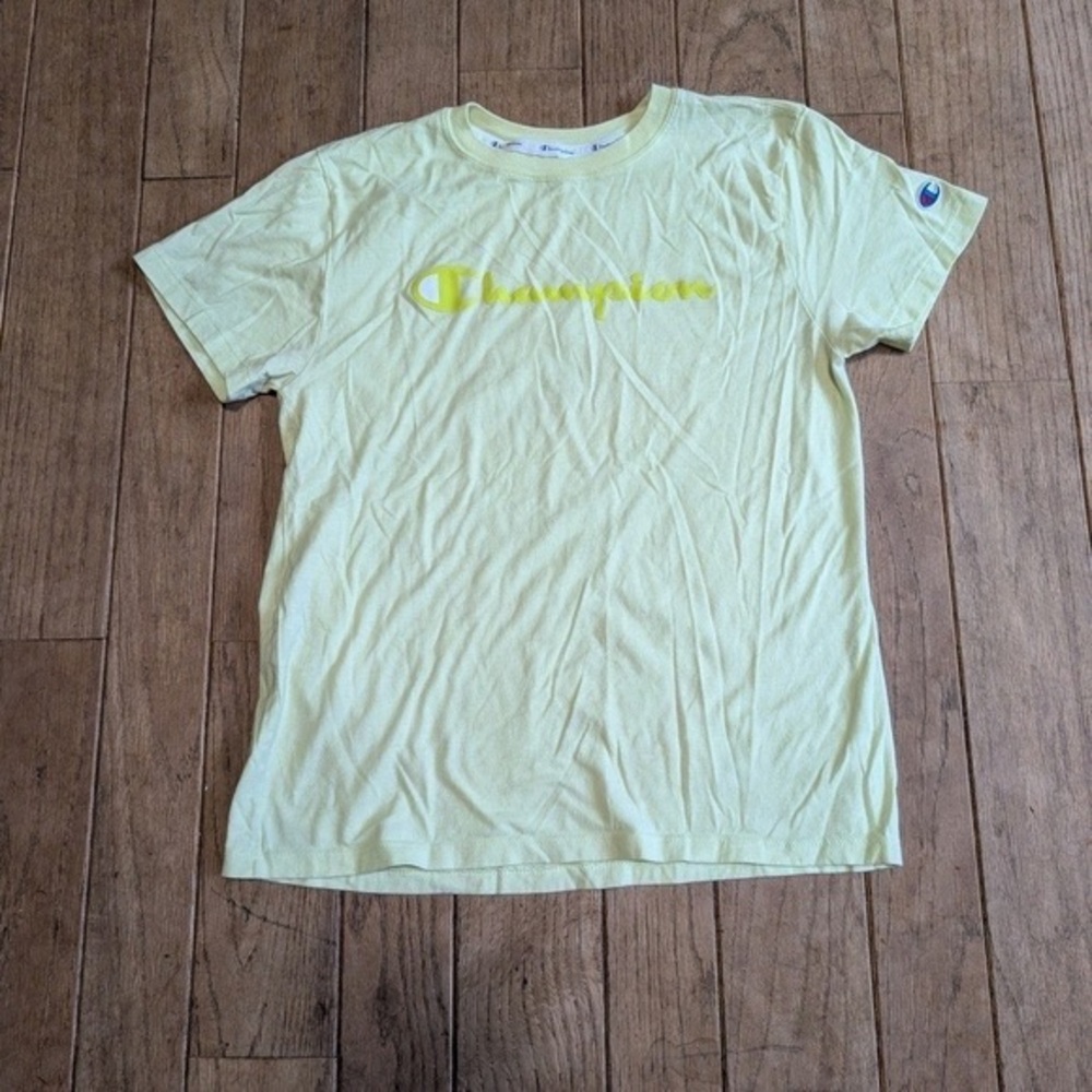 Champion Men's Light Yellow Tee